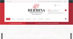 Desktop Screenshot of hermina-hidegkonyha.hu